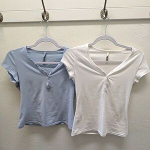 2 Skims new vintage Henley tees